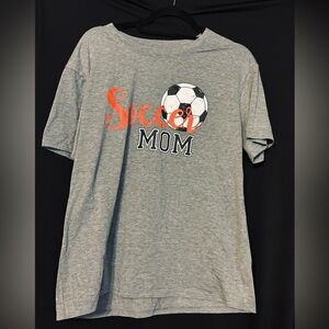Gray Soccer Mom Kids Shirt